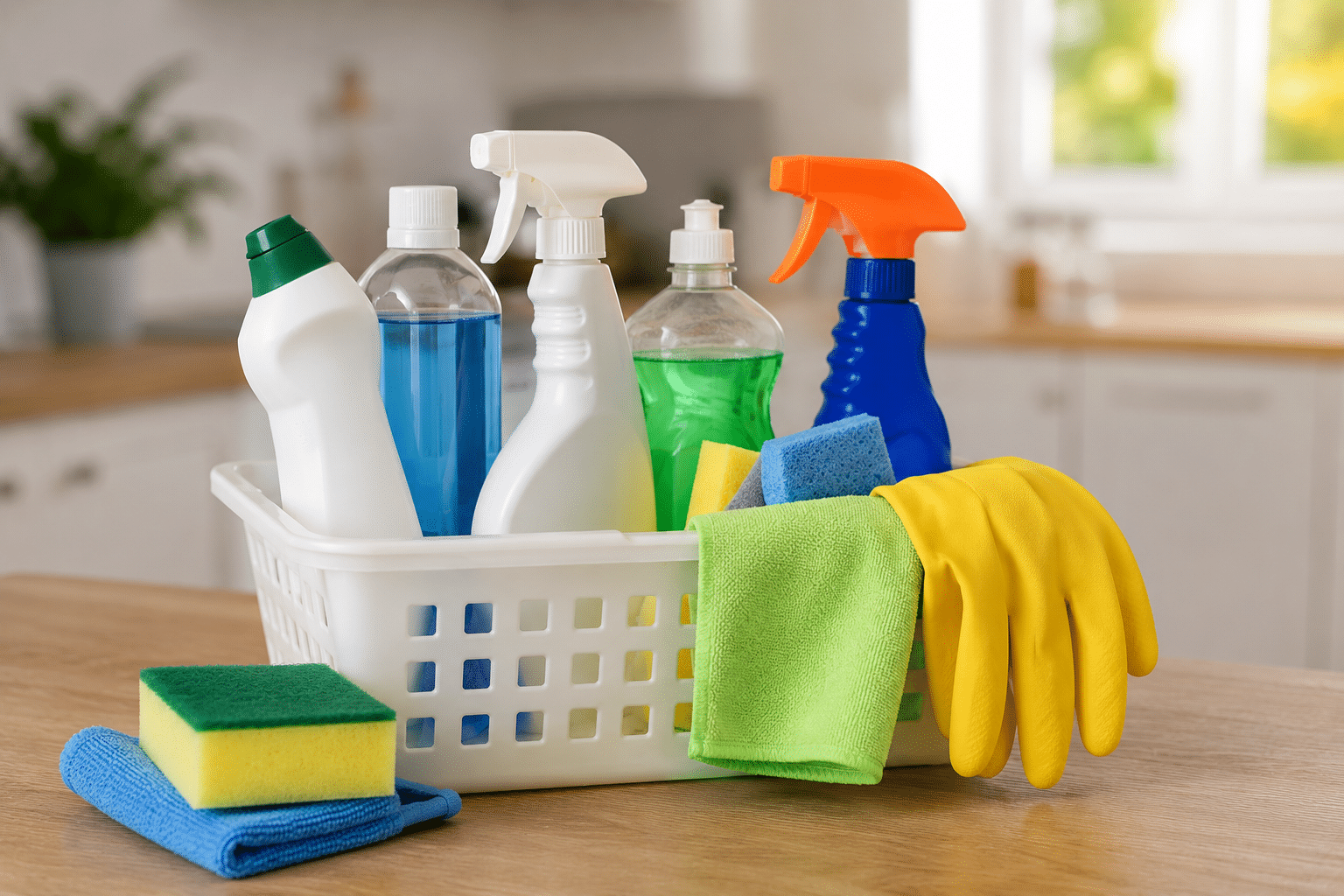 Professional cleaning agents used in commercial care facilities