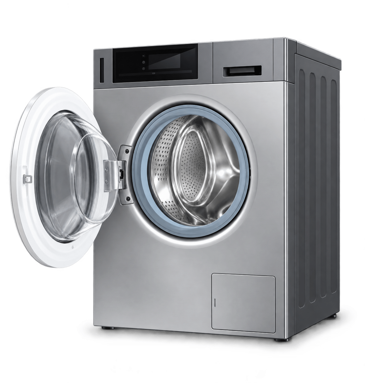 DC 8P and 8M 8kg commercial washing machine with open door