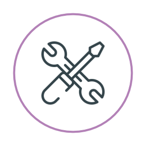 Repairs and breakdown support icon
