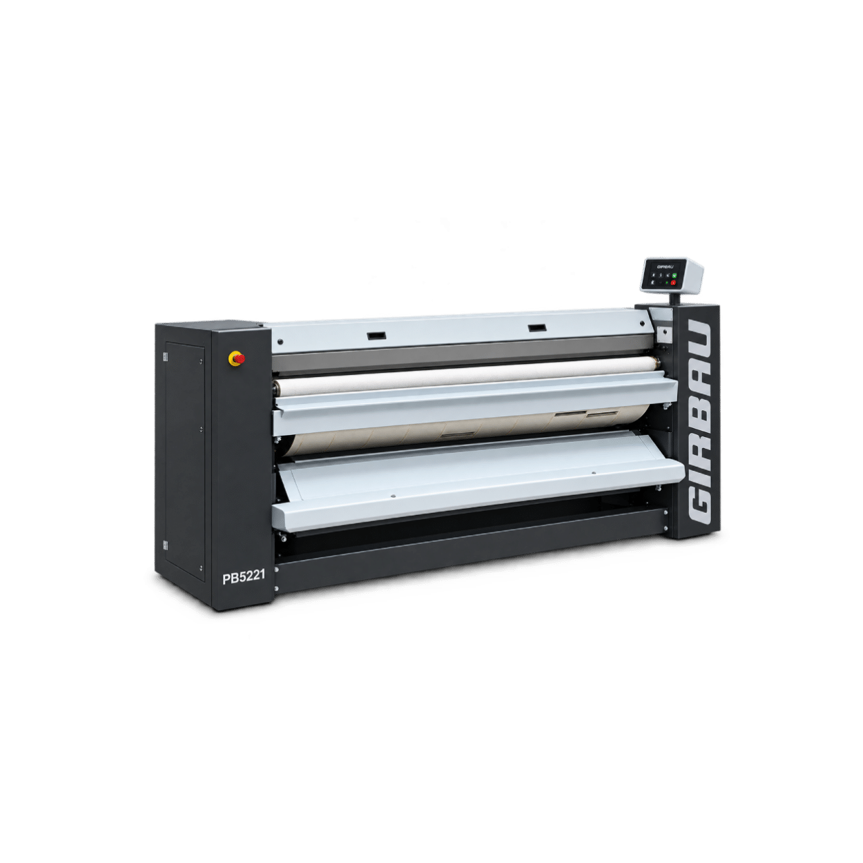 Girbau PB3221 2m industrial flatwork drying ironer with roller system and digital controls for commercial laundries.